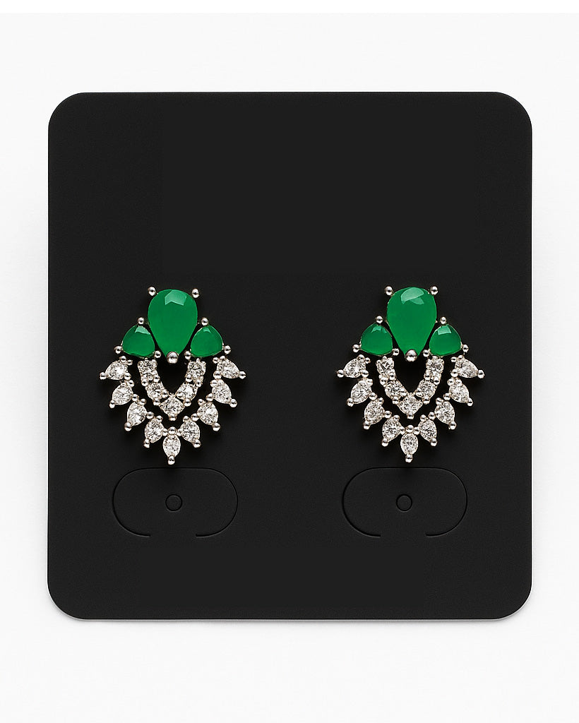 Charming AD Stone Stud Earrings