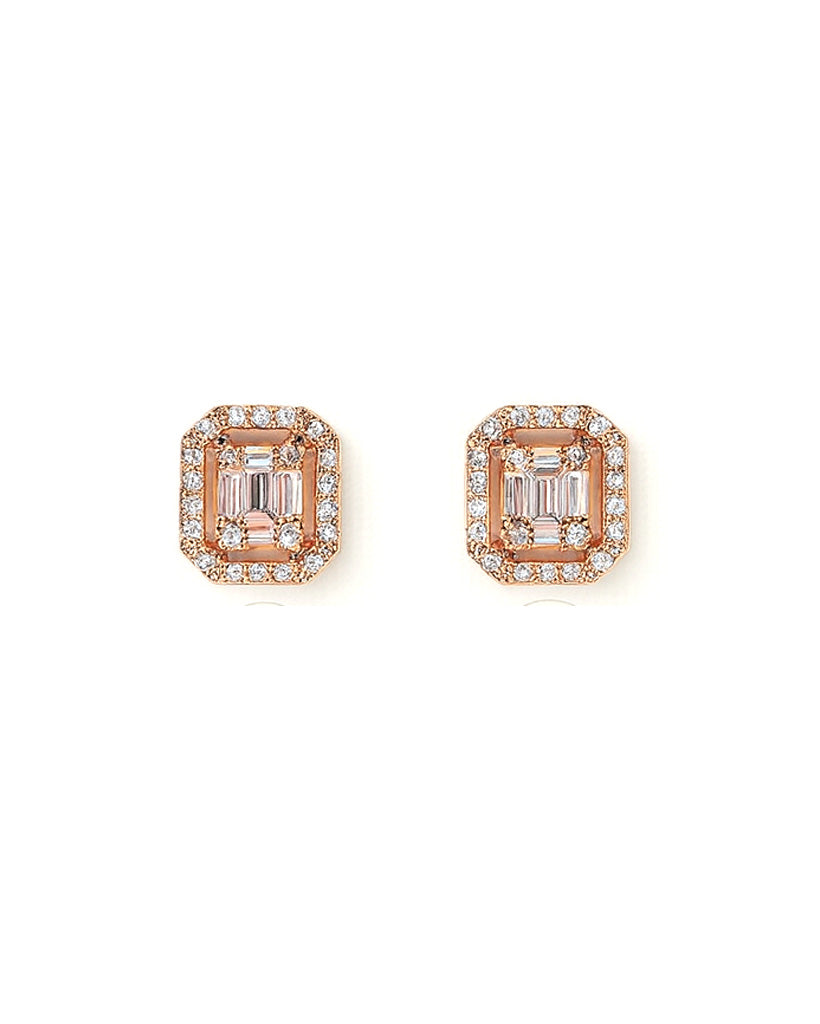 Elegant Diamond Look AD Stone Stud