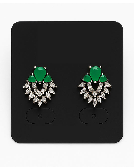 Charming AD Stone Stud Earrings