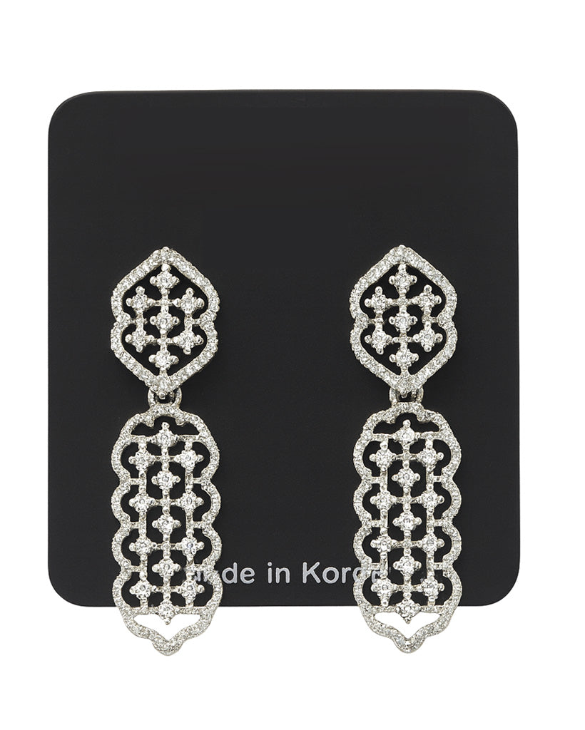Elegant  AD Stone Drop Earring