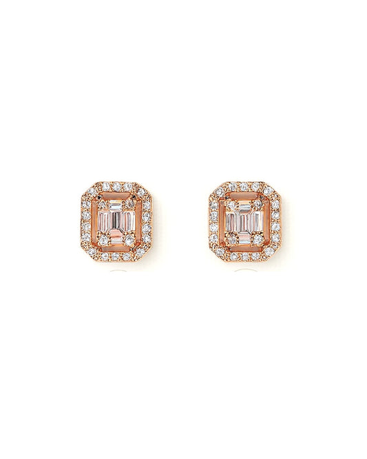 Elegant Diamond Look AD Stone Stud
