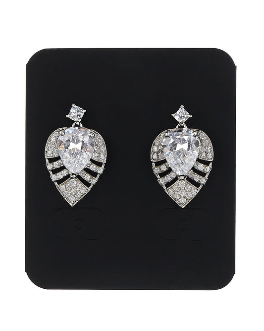 Elegant Diamond Look AD Stone Stud Earrings