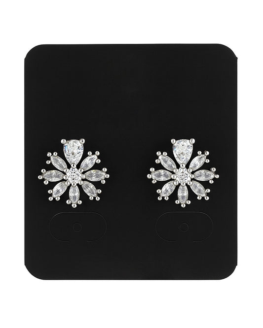 Floral Cluster AD Stone Earrings